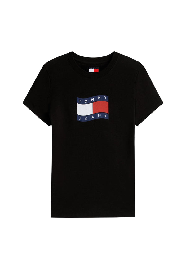 Tommy Hilfiger Jeans T-shirt femme — black