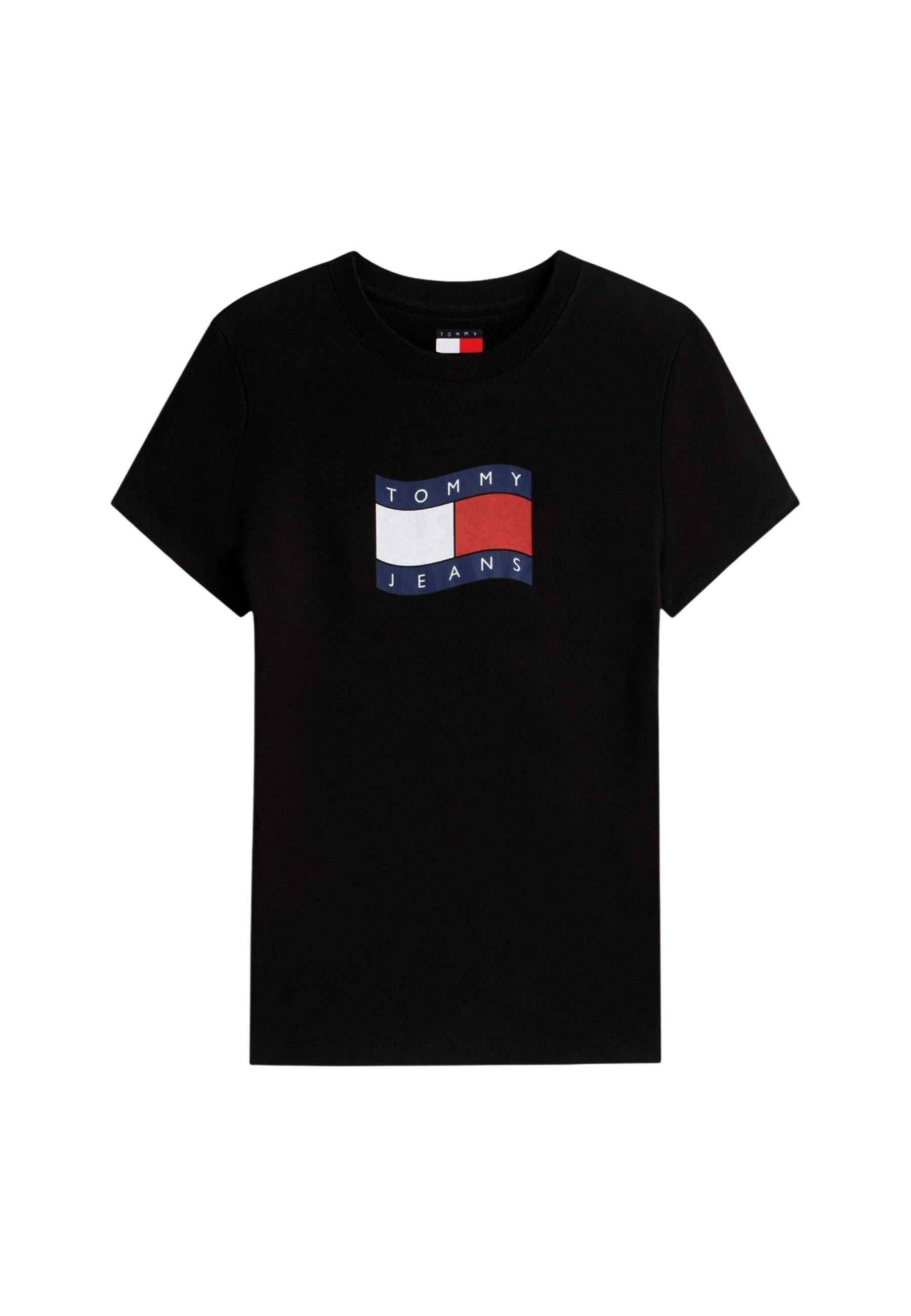 Tommy Hilfiger Jeans T-shirt femme — black