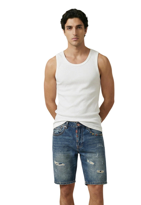 Gianni Lupo Vêtement homme Debardeurs — white