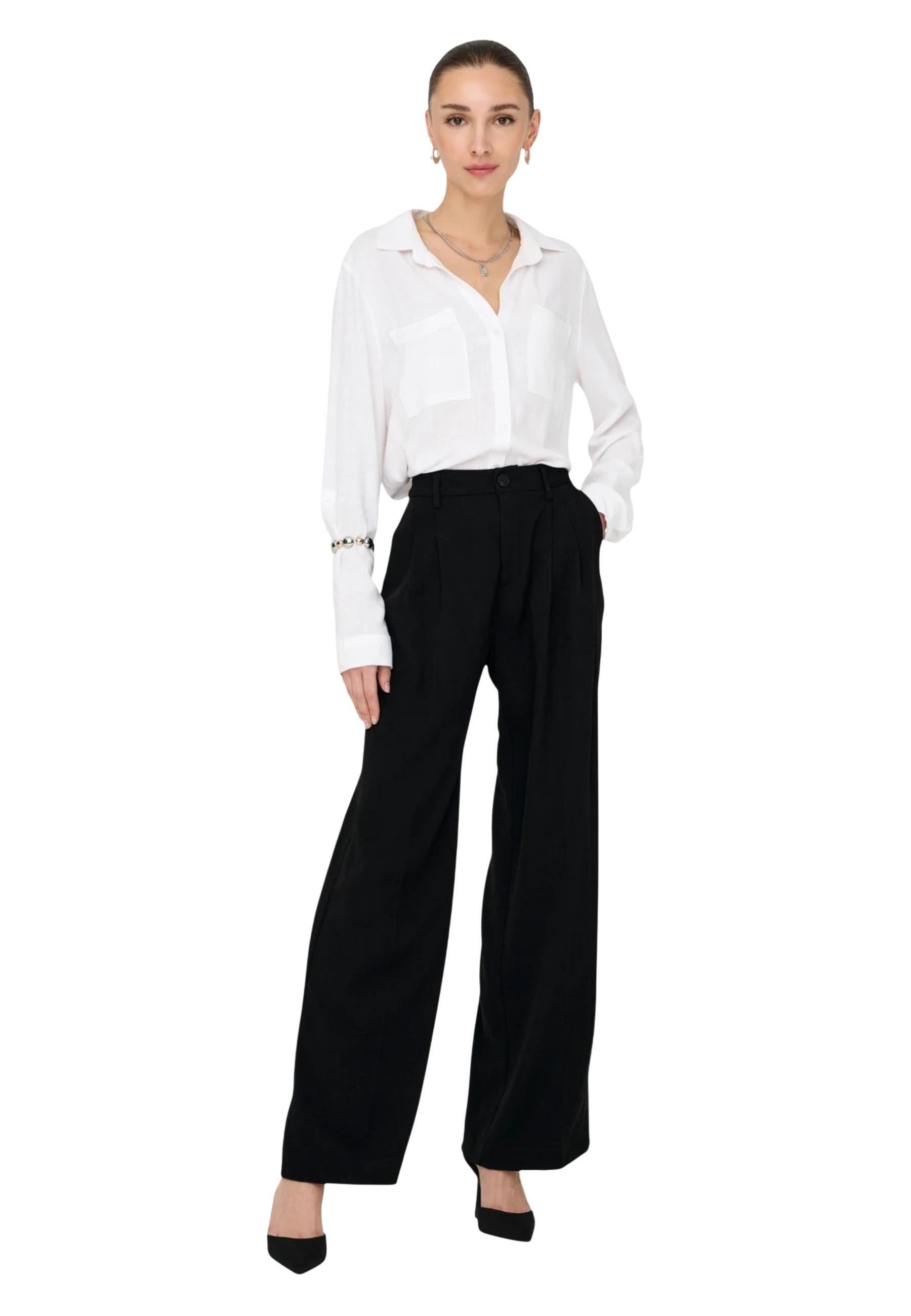 Jacqueline De Yong Pantalon femme Pantalons — black
