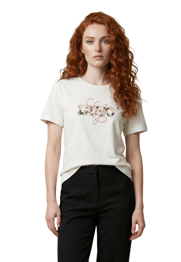 Liu Jo T-shirt femme — beige