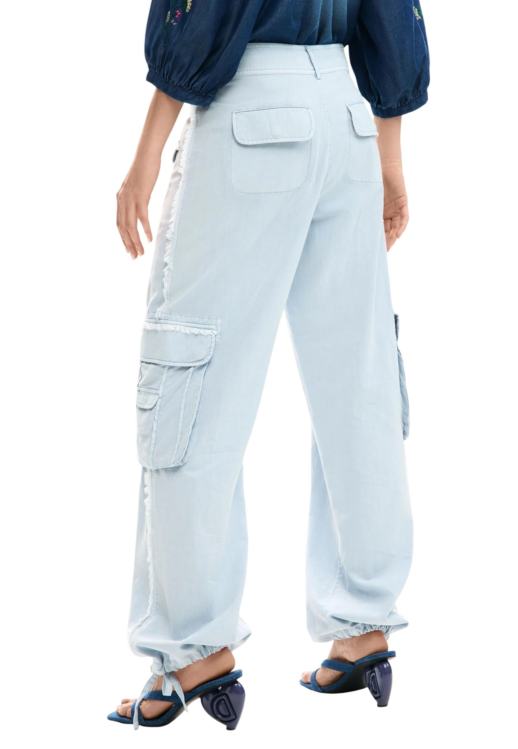Desigual Pantalon femme Pantalons — light blue
