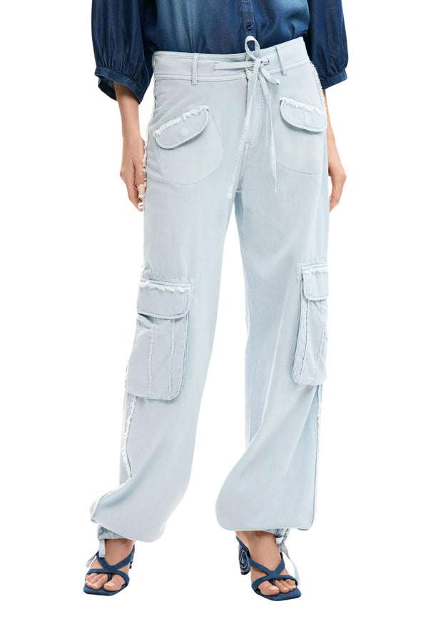 Desigual Pantalon femme Pantalons — light blue