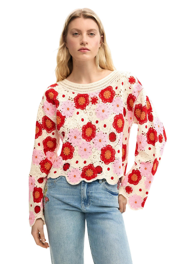 Desigual Pull femme — beige