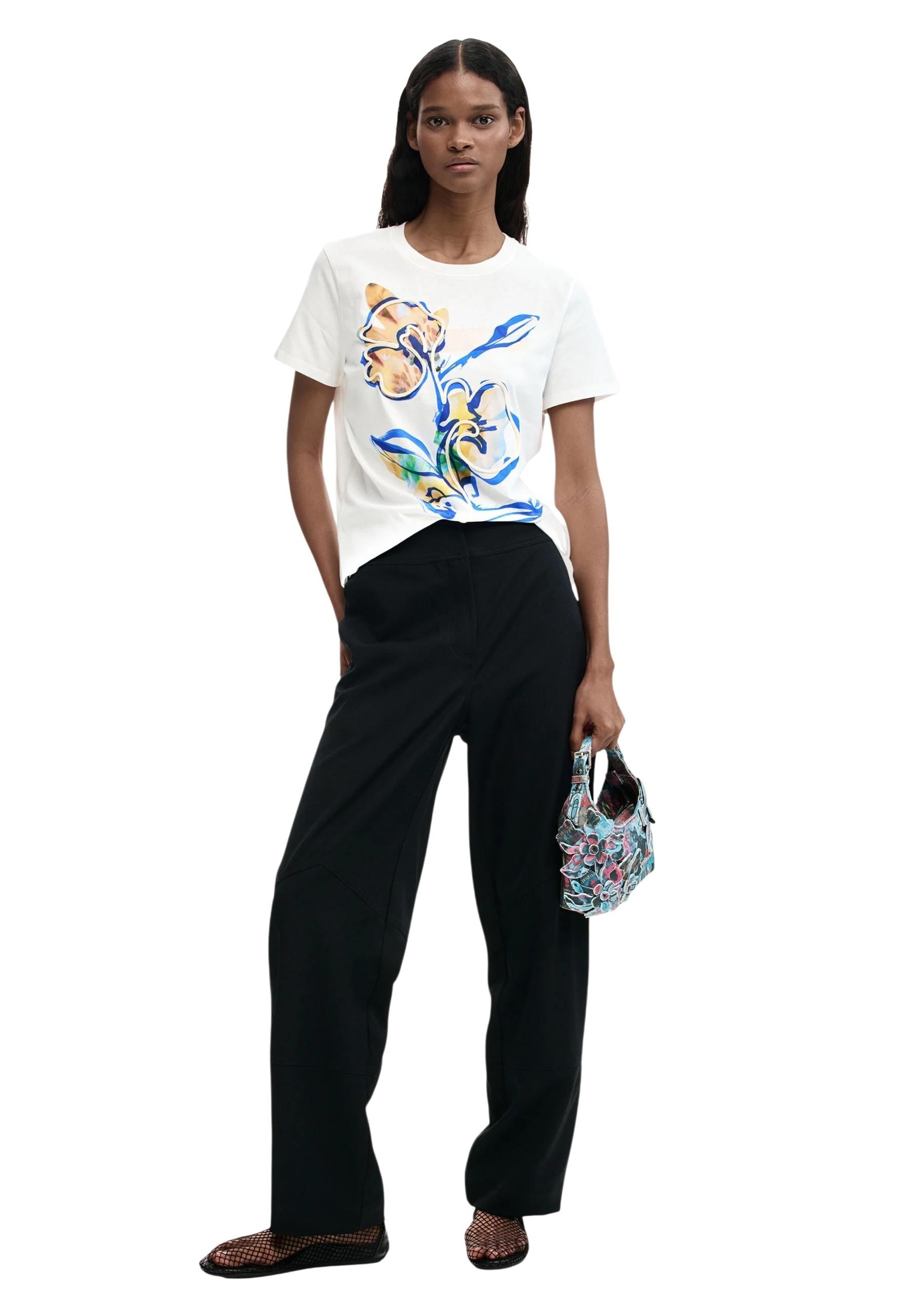 Desigual T-shirt femme — white