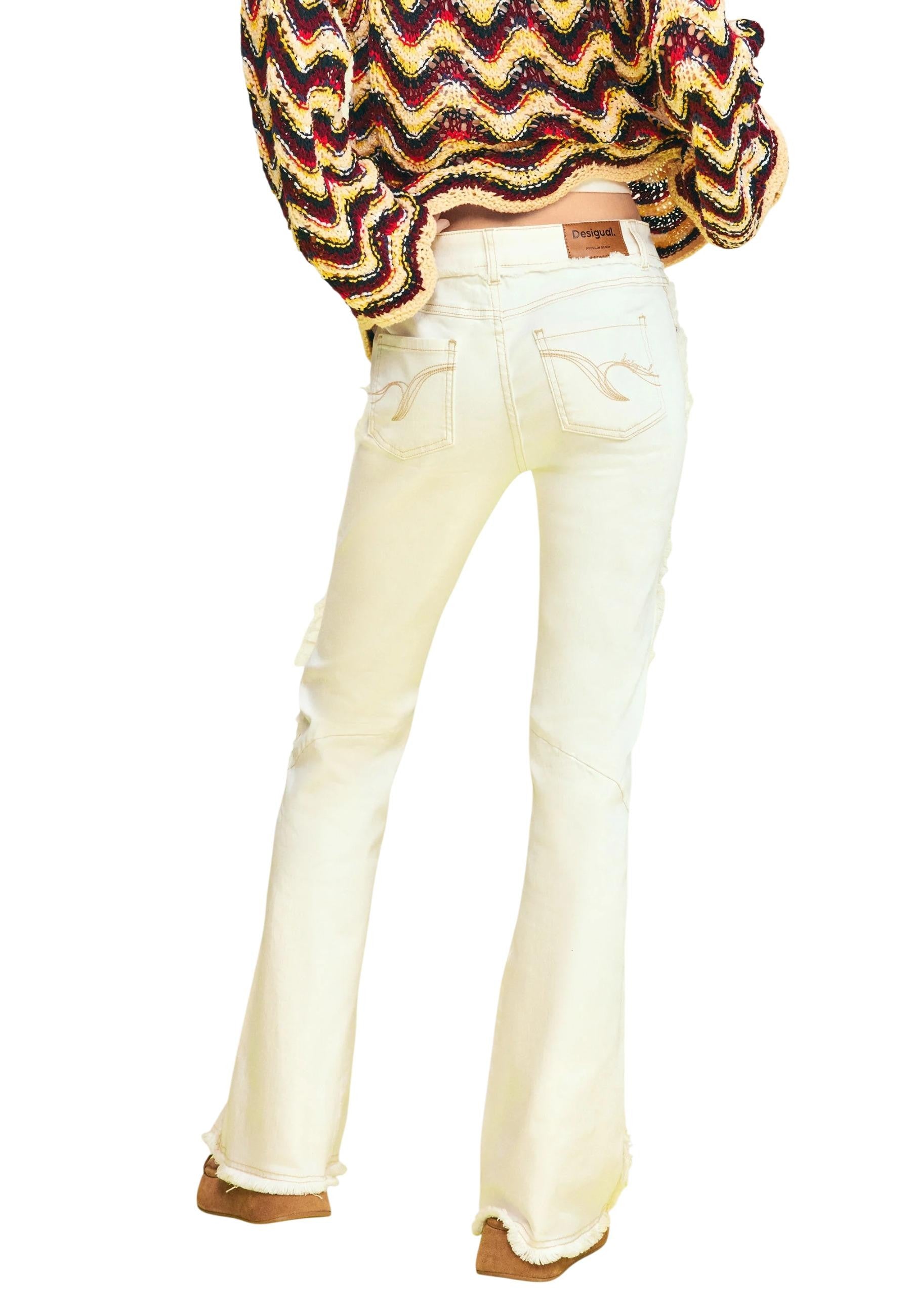 Desigual Jean femme — beige