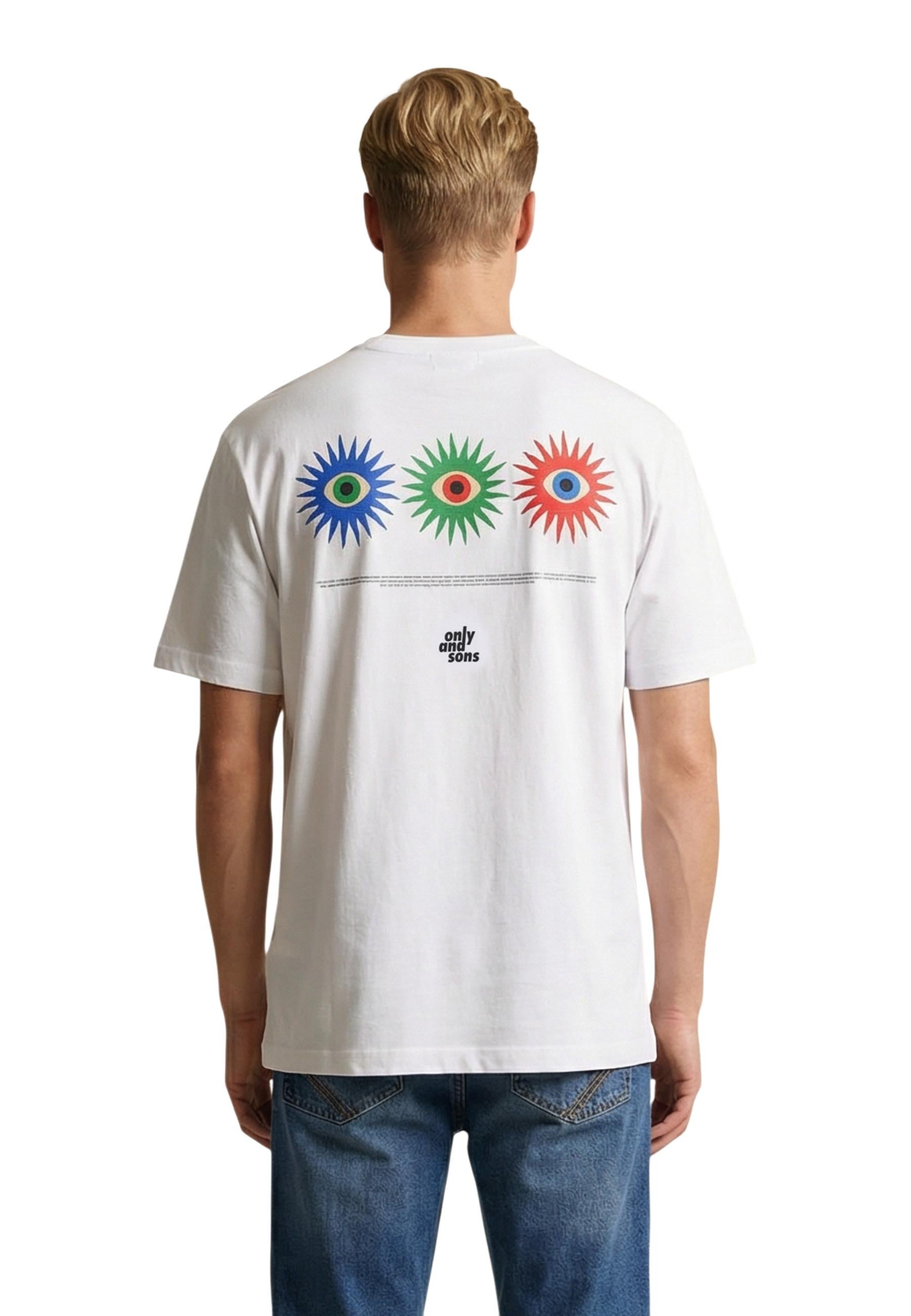 Only & Sons T-shirt homme — white