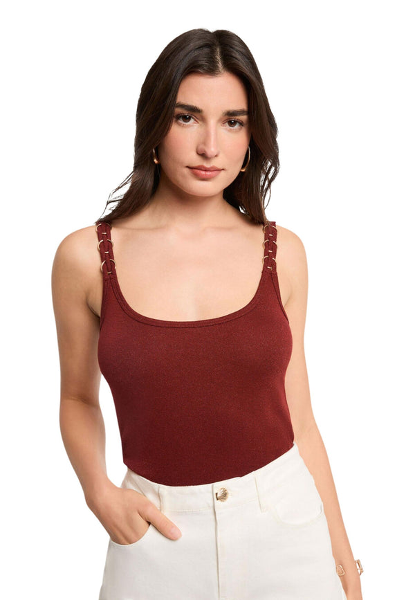 Morgan De Toi Vêtement femme Debardeurs — brown