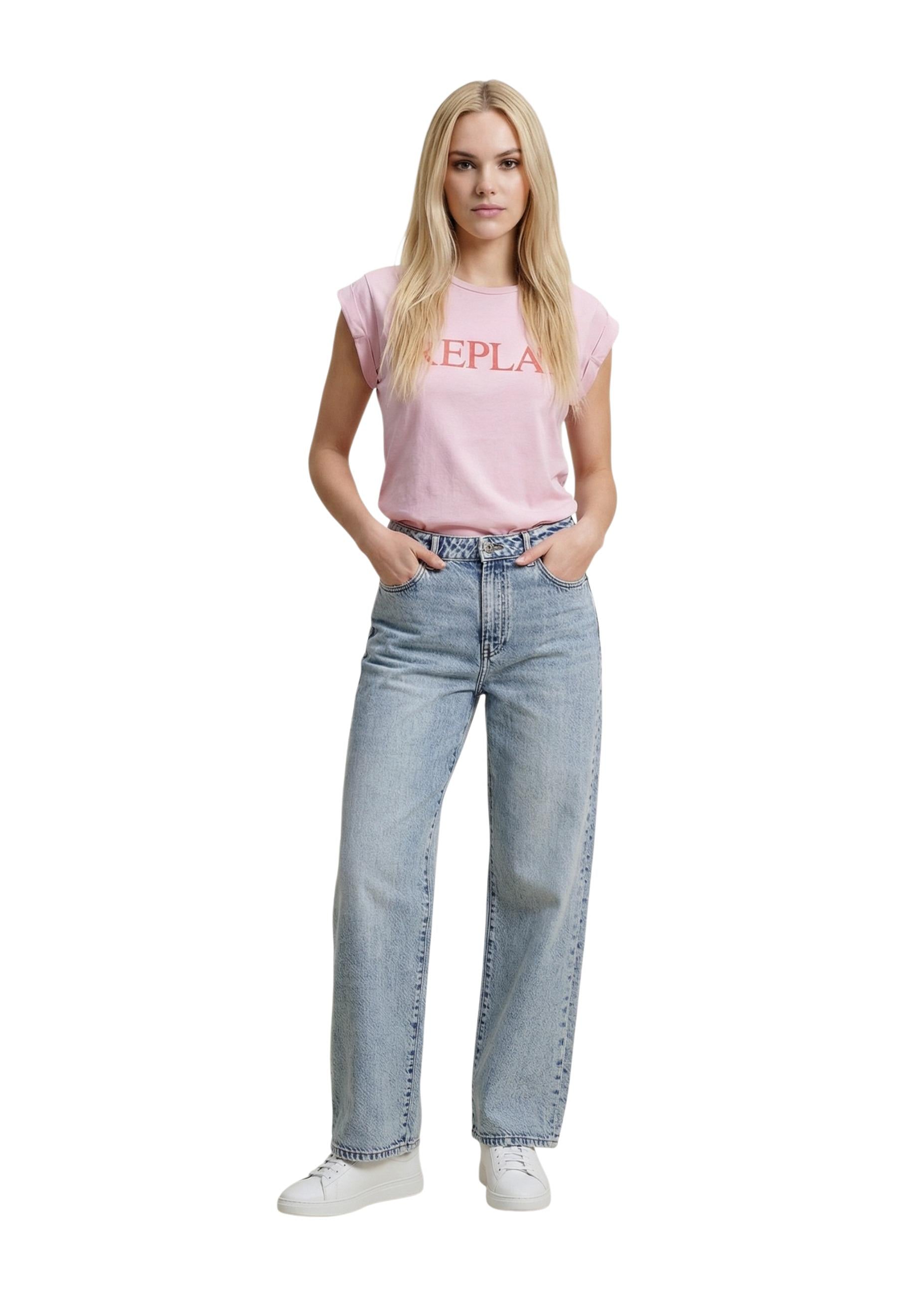 Replay T-shirt femme — pink
