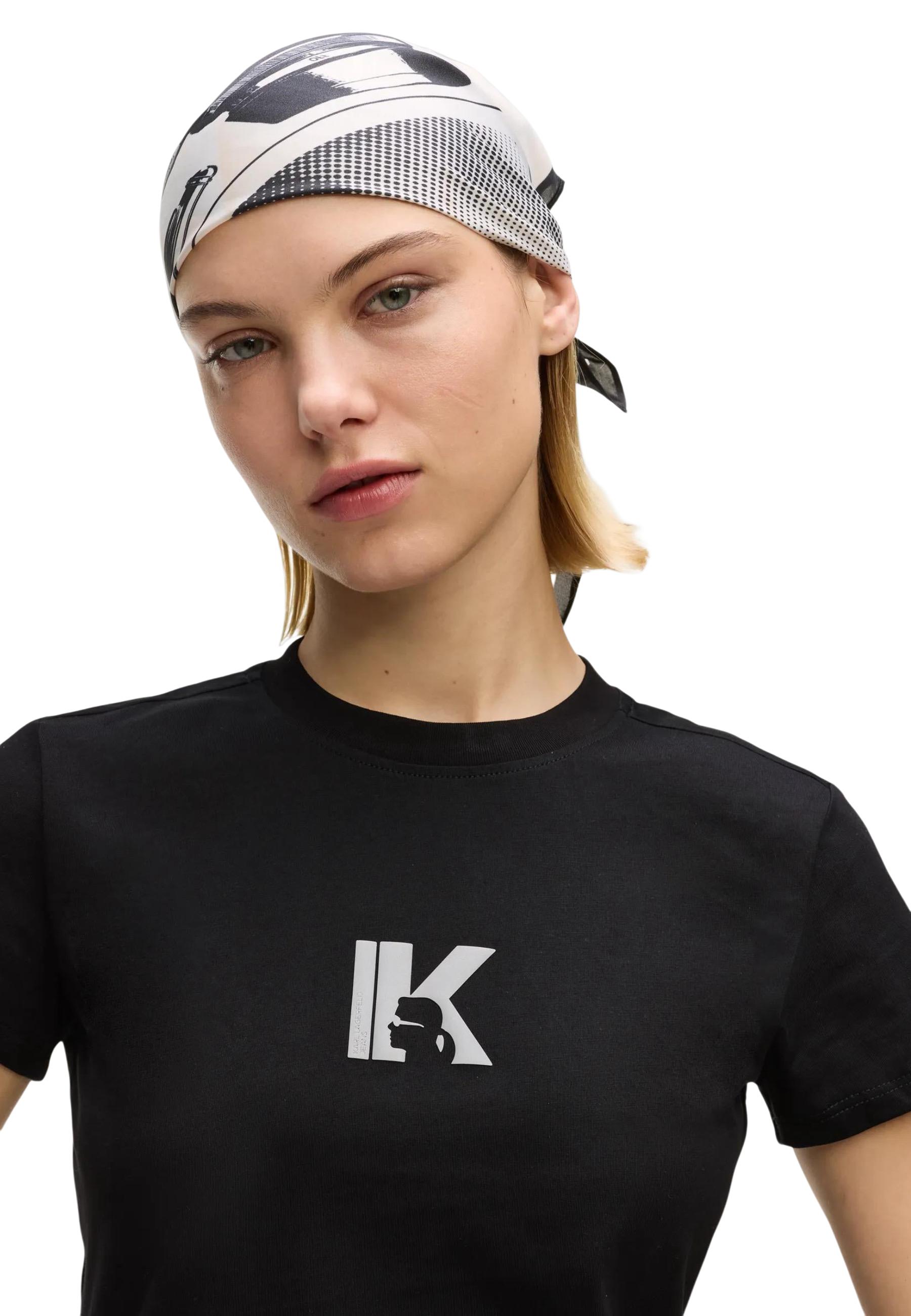 Karl Lagerfeld Jeans T-shirt femme — black