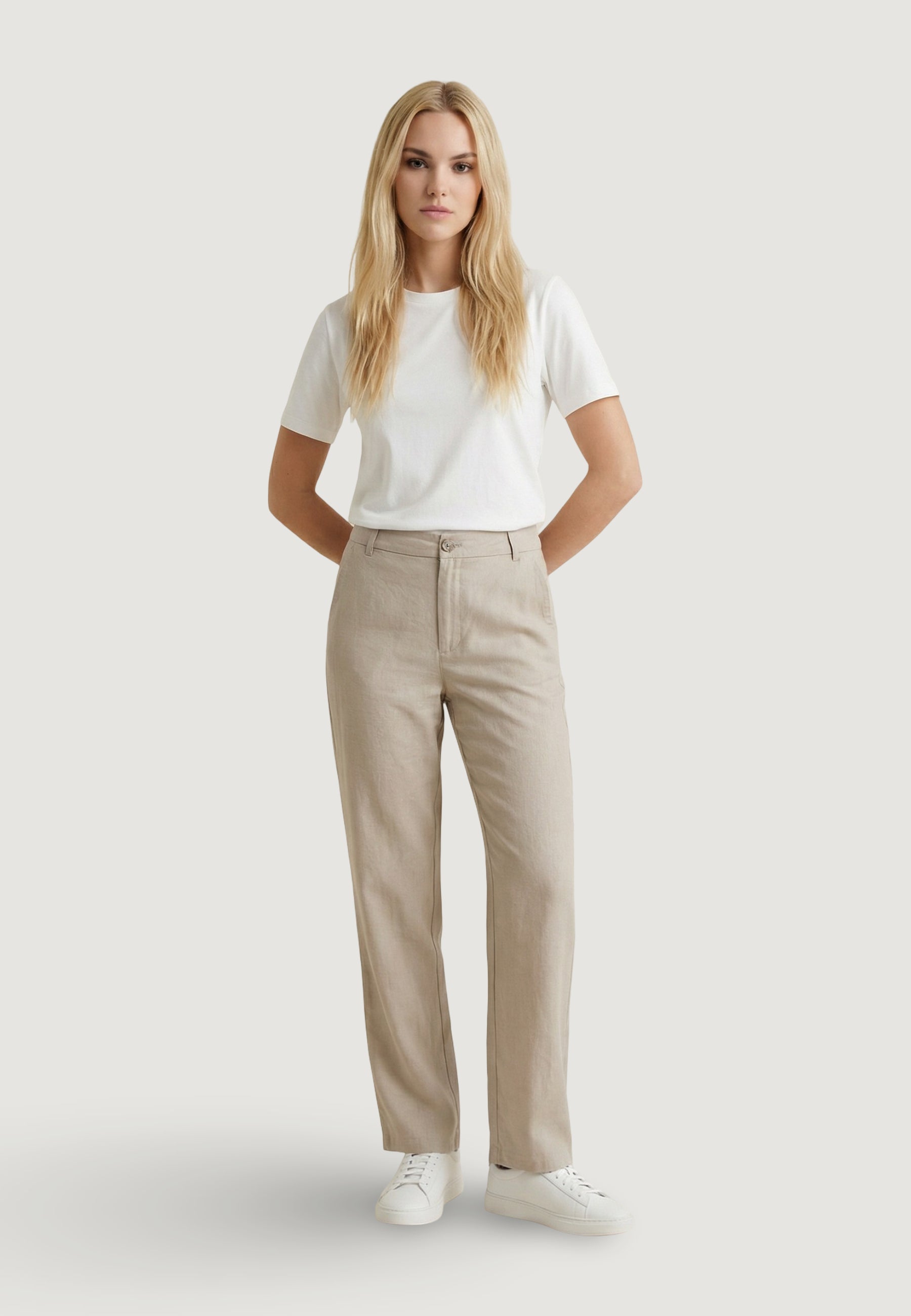Only Pantalon femme Pantalons — beige