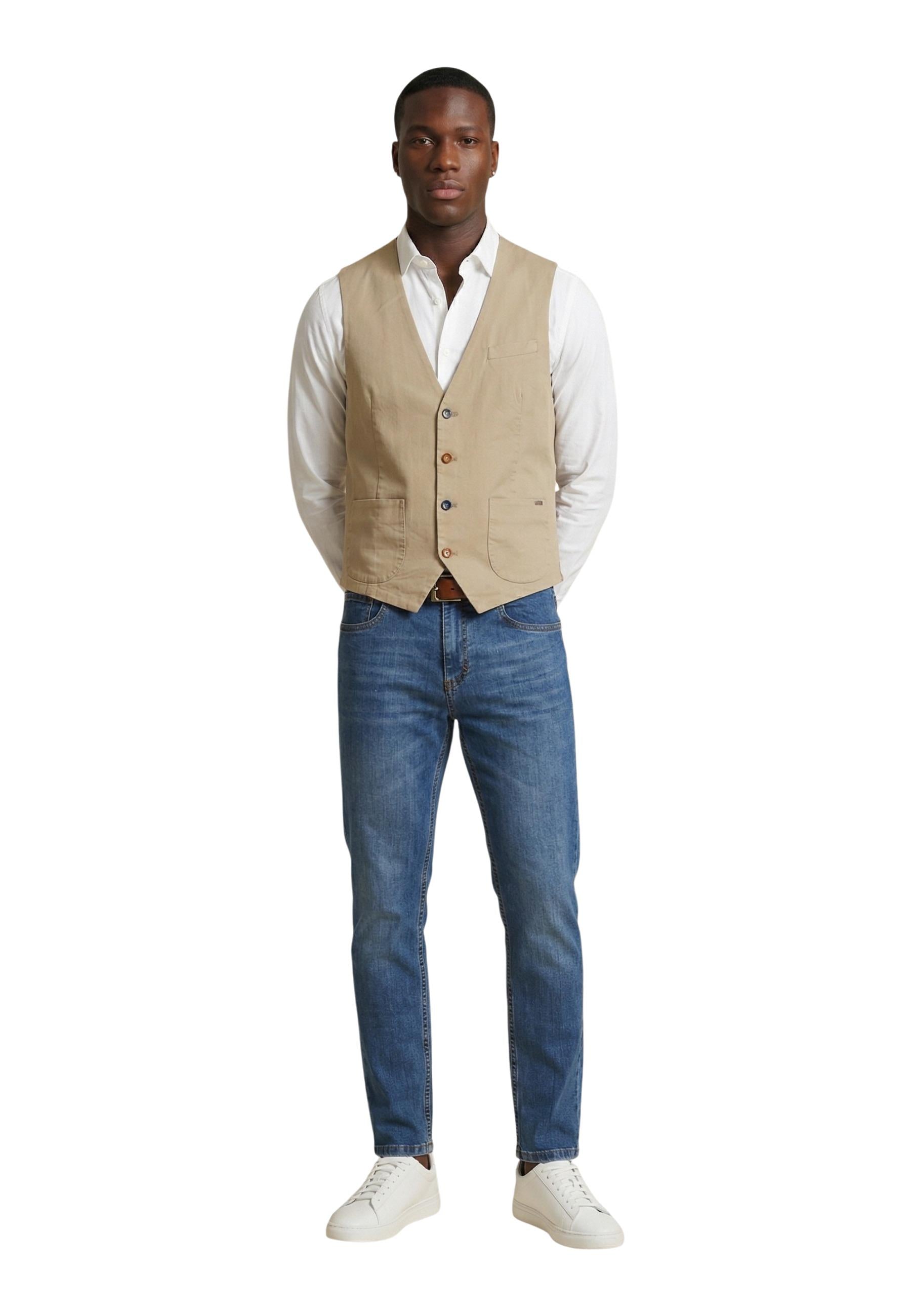 Gianni Lupo Vêtement homme Gilets — beige