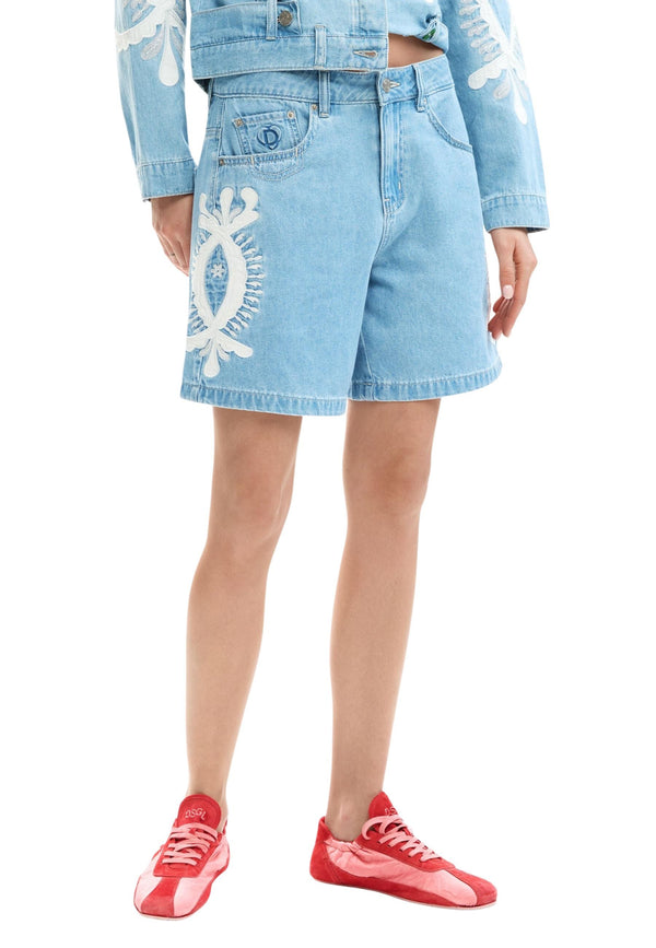 Desigual Short femme Shorts — blue