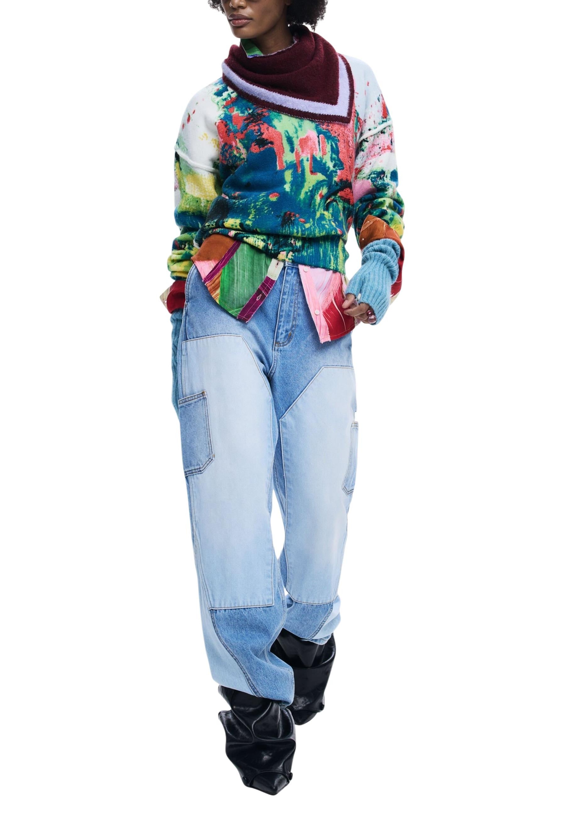 Desigual Pull femme — green