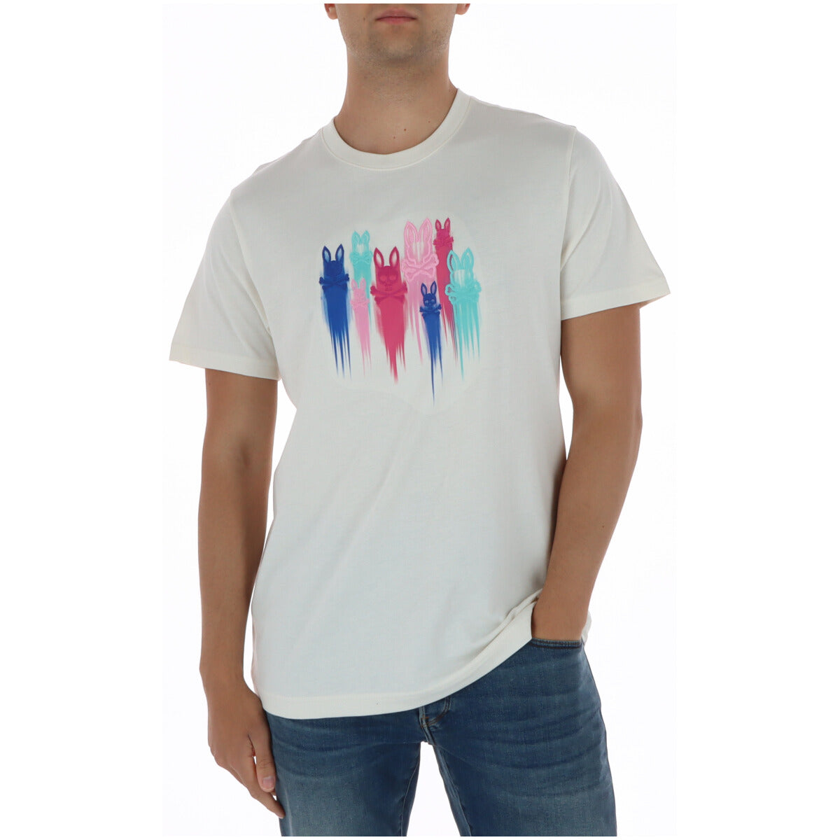 Psycho Bunny T-shirt homme — white