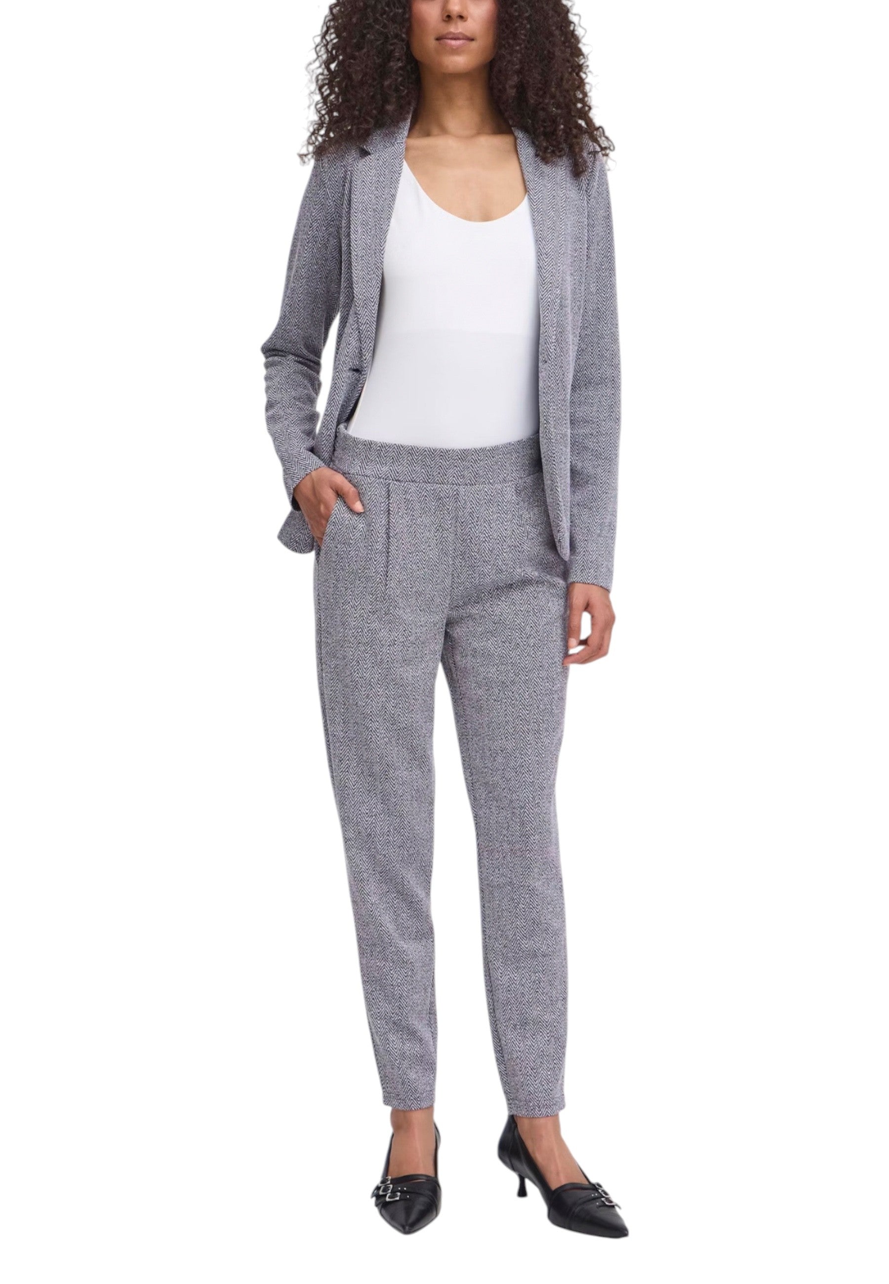 Ichi Pantalon femme Pantalons — blue