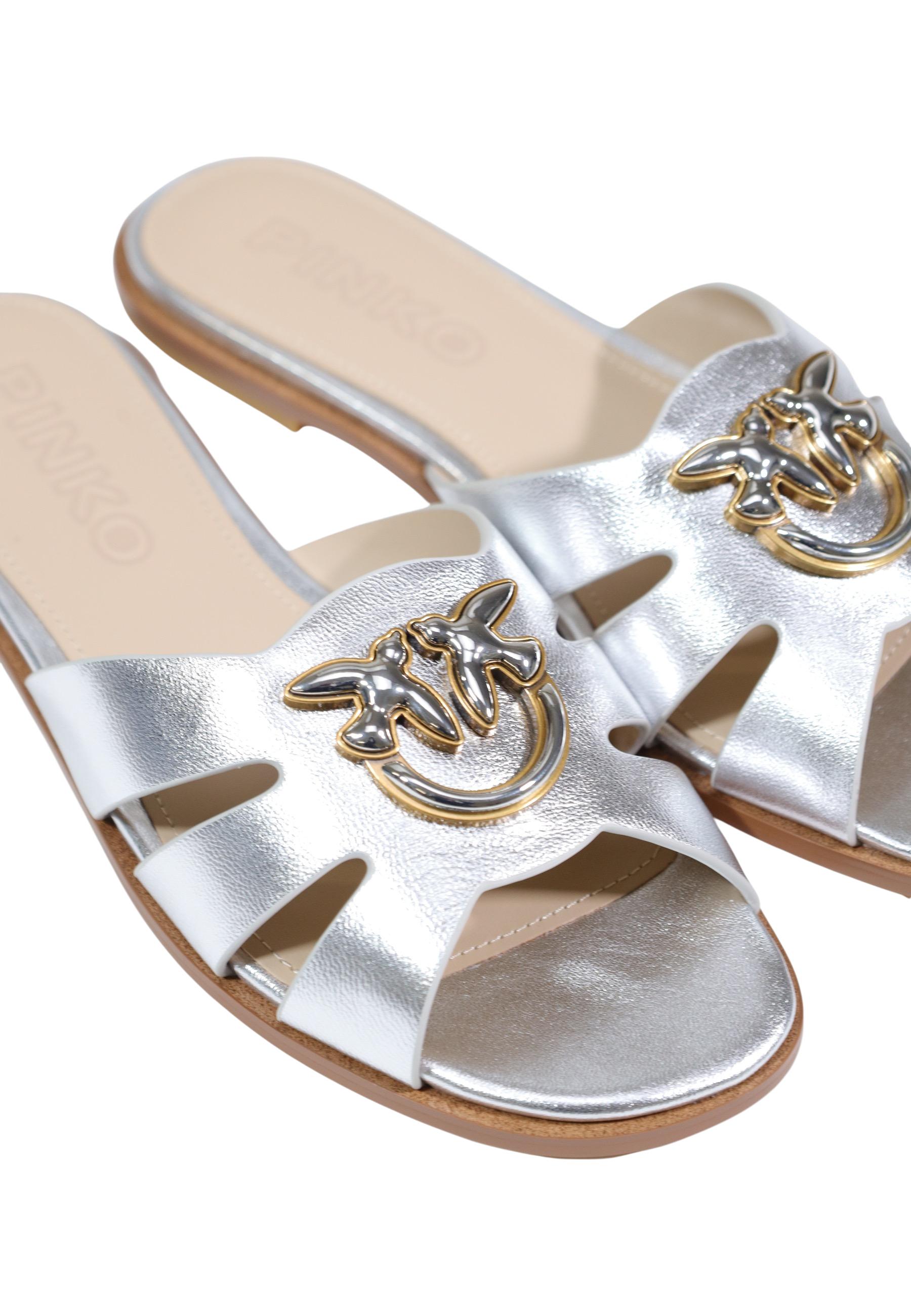 Pinko Chaussures femme Mules — silver
