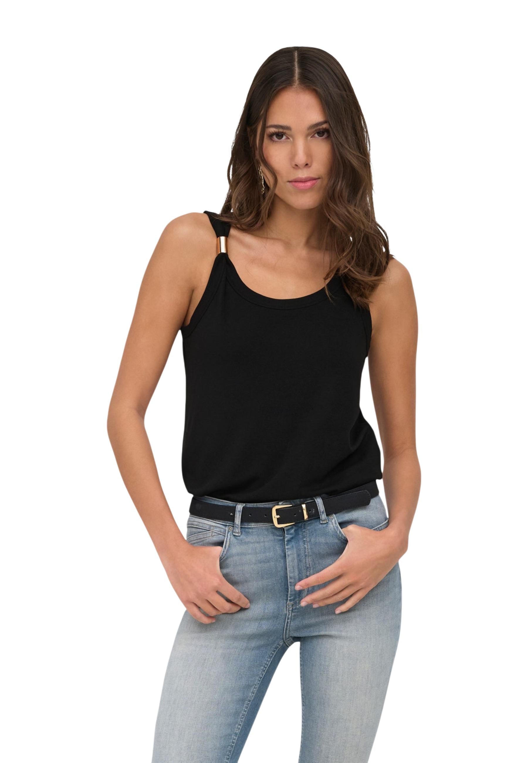 Jacqueline De Yong Vêtement femme Debardeurs — black