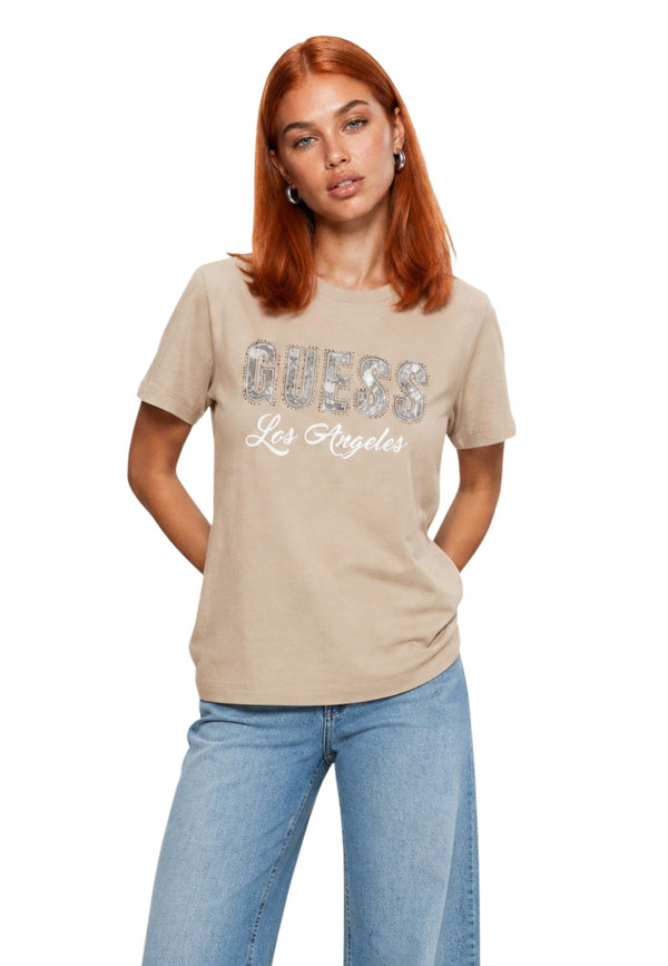 Guess T-shirt femme — beige