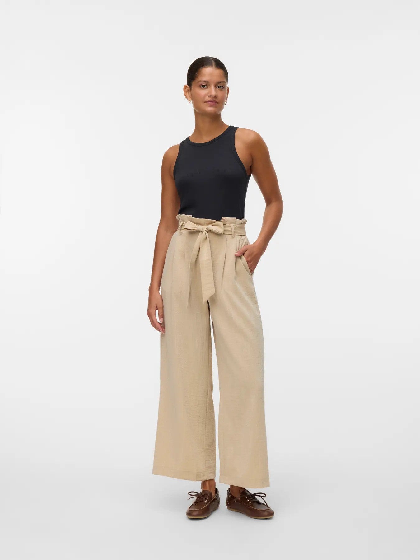 Vero Moda Pantalon femme Pantalons — beige