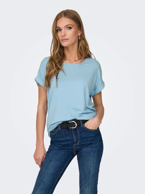 Only T-shirt femme — light blue