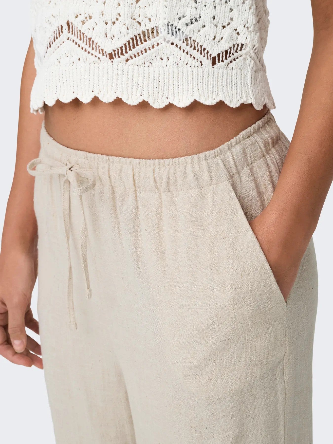 Only Pantalon femme Pantalons — beige