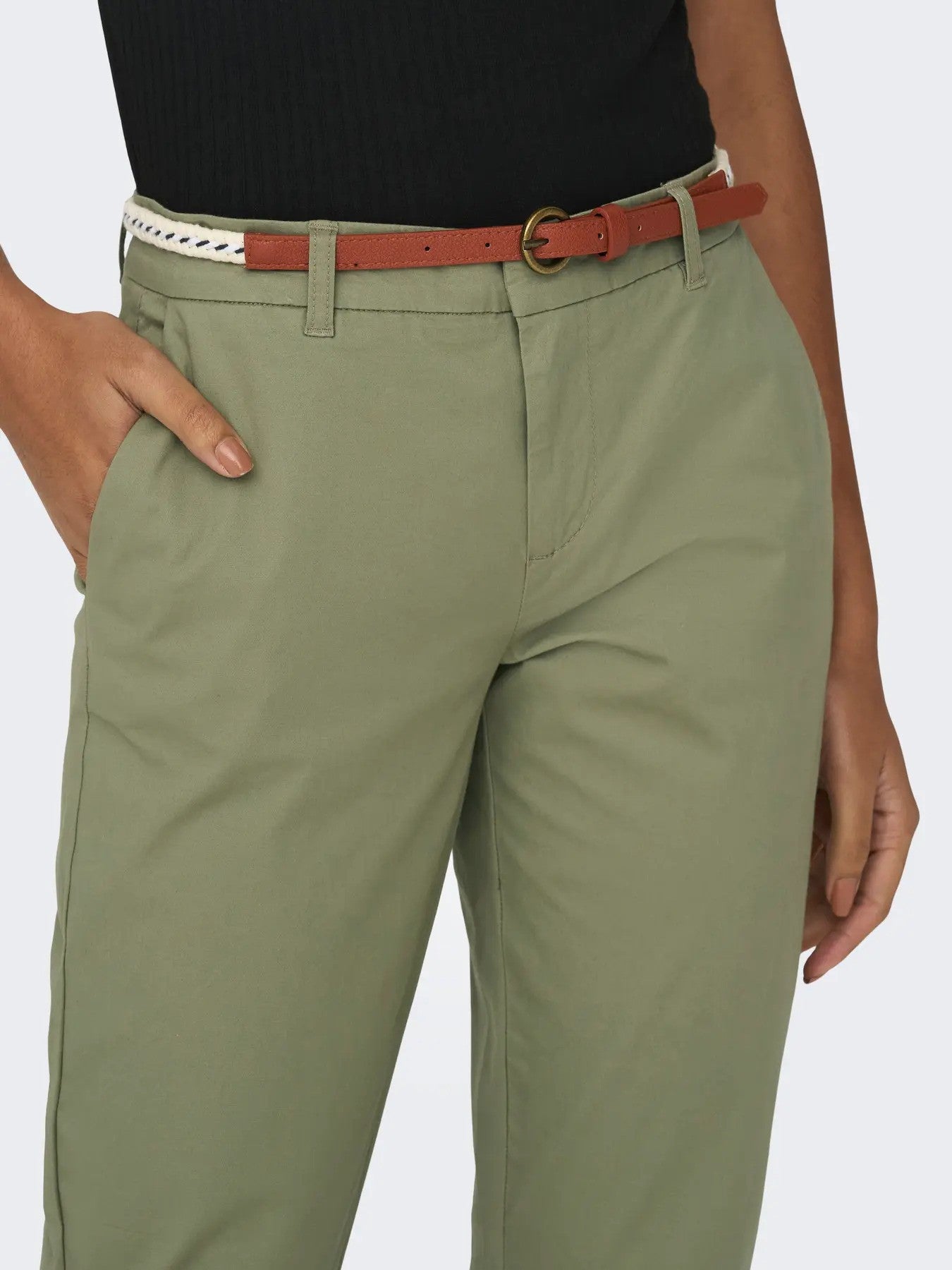Only Pantalon femme Pantalons — green