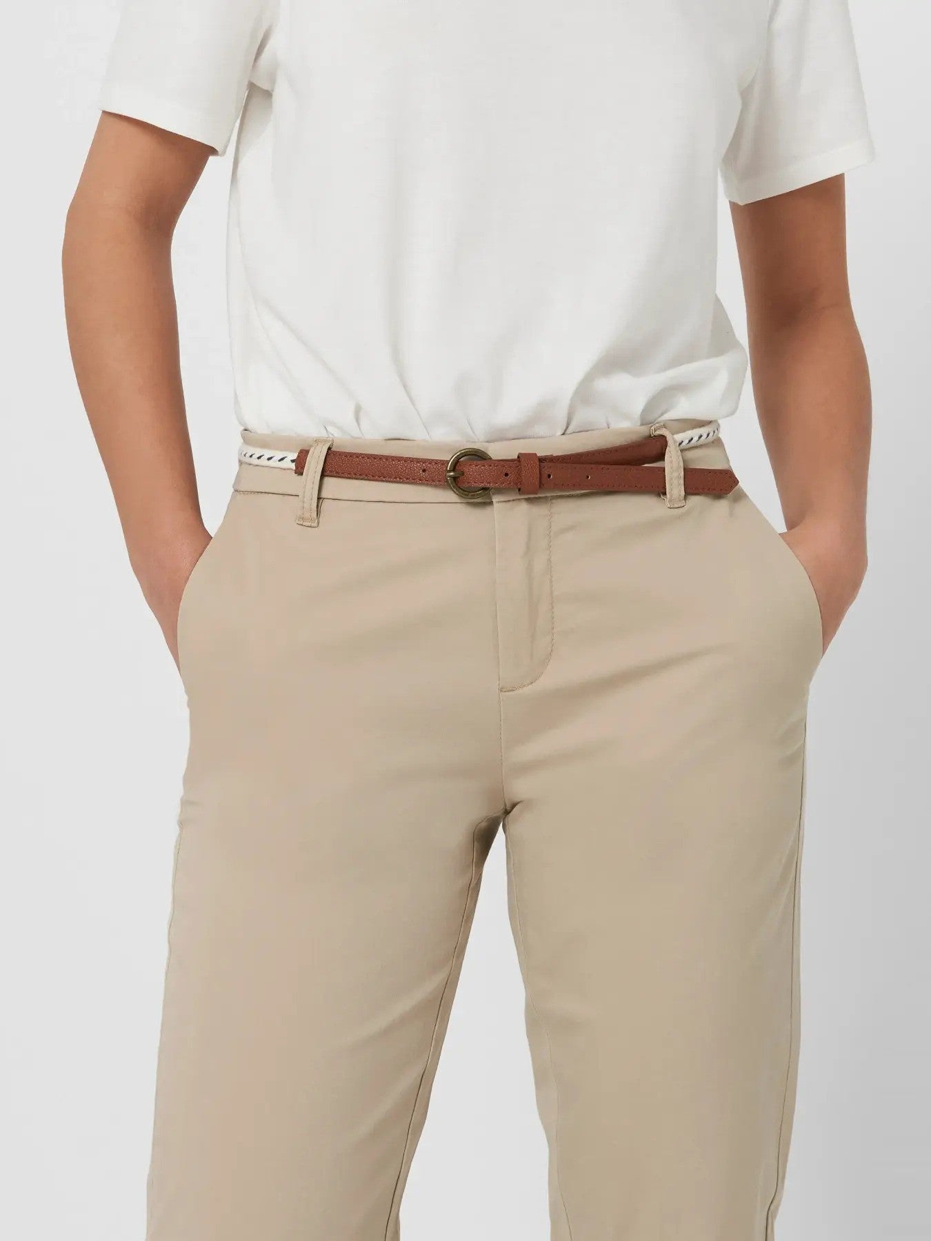 Only Pantalon femme Pantalons — beige