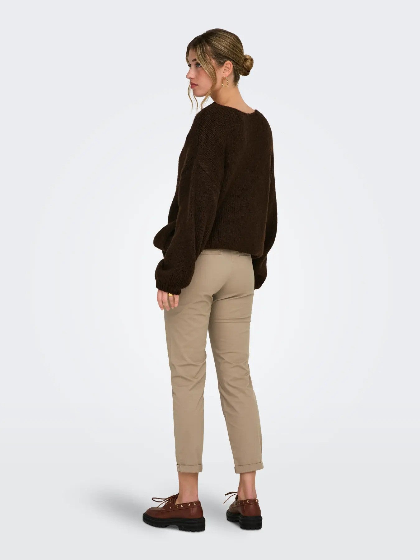 Only Pantalon femme Pantalons — brown