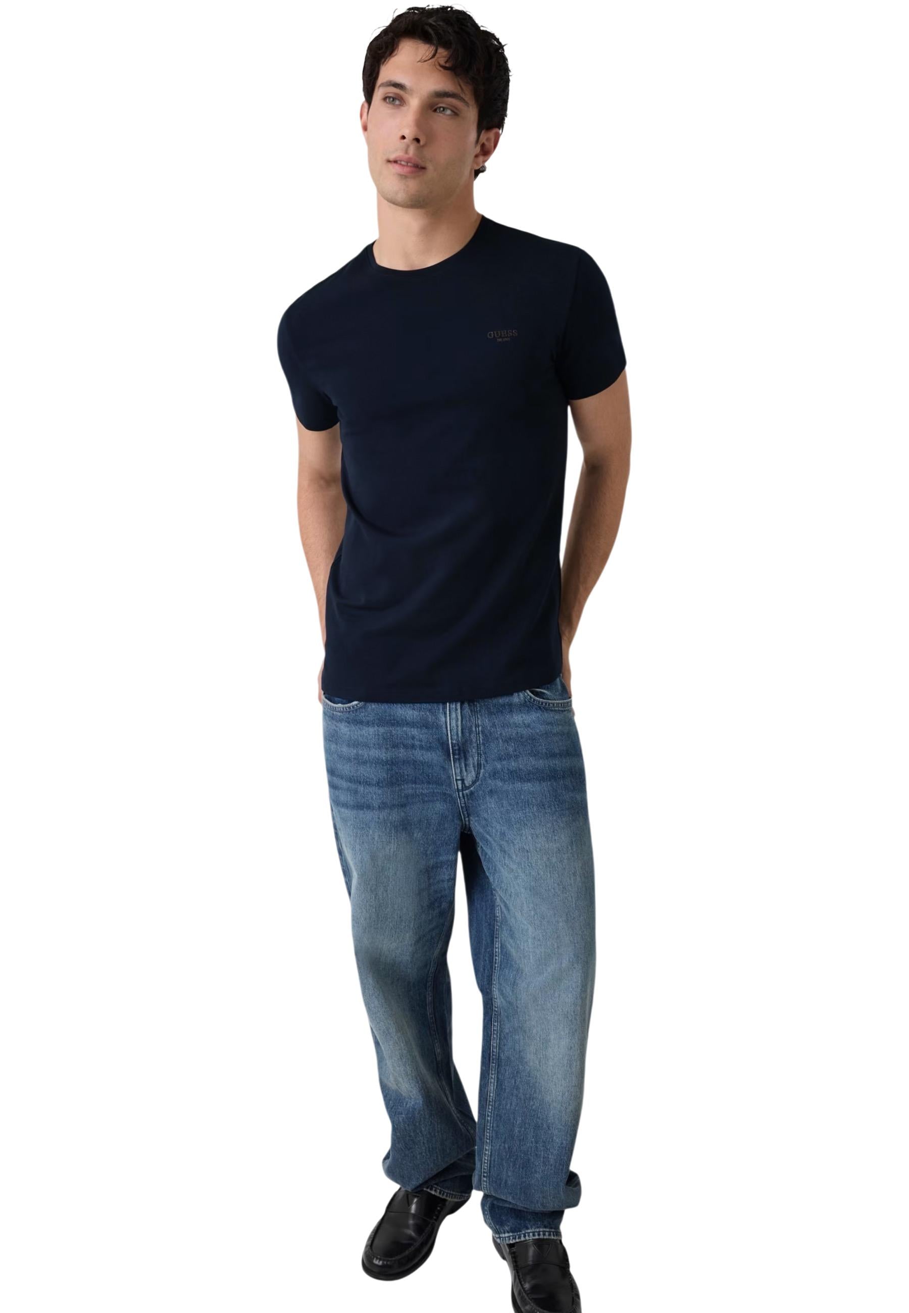 Guess T-shirt homme — blue