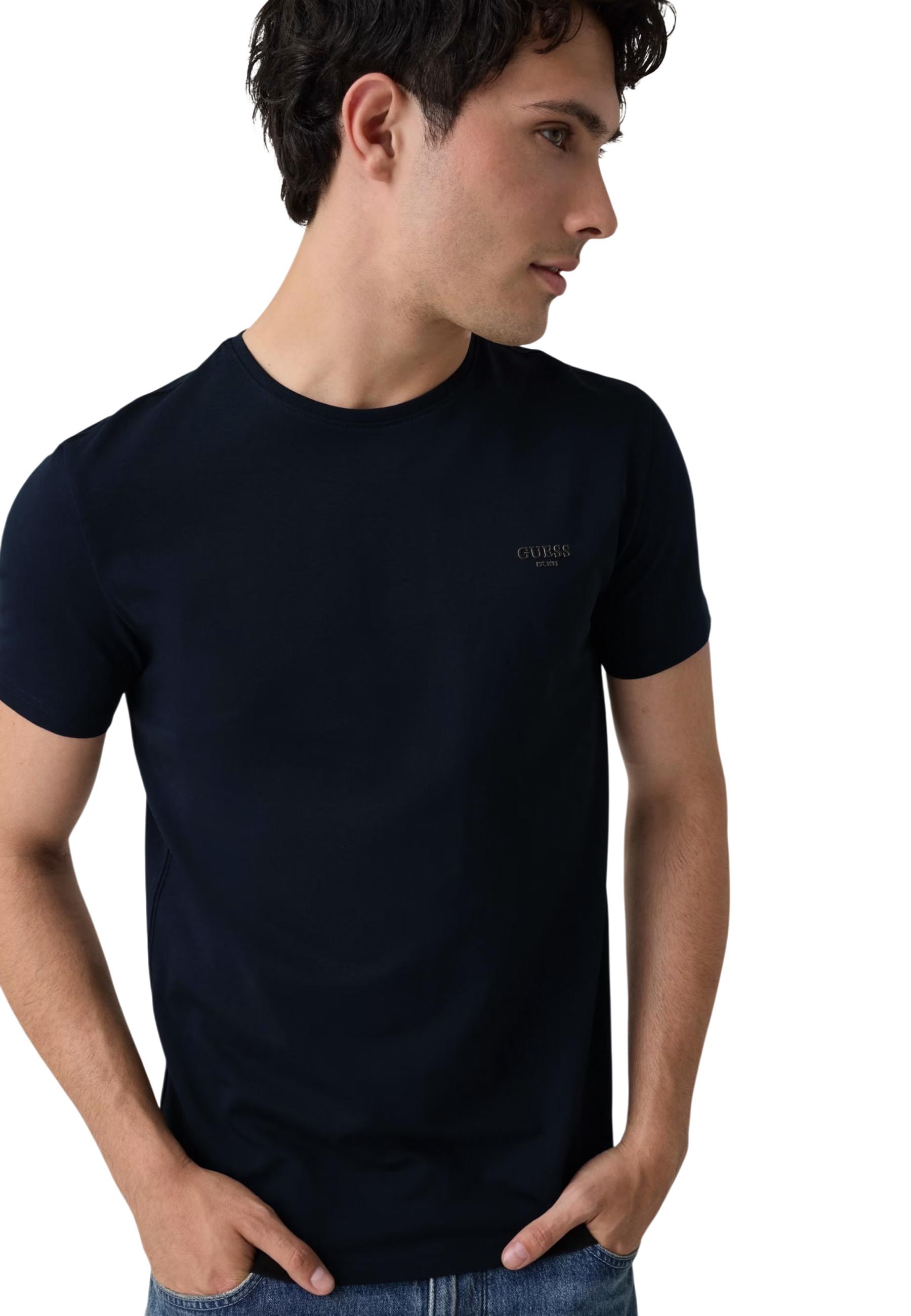 Guess T-shirt homme — blue