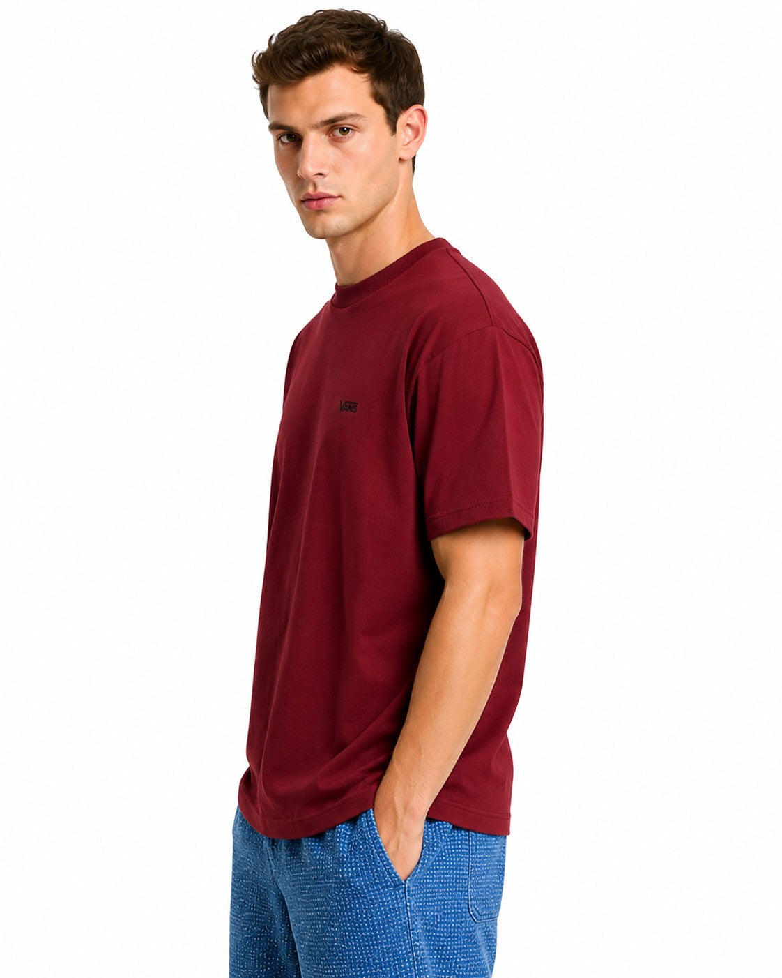 Vans T-shirt homme — bordeaux