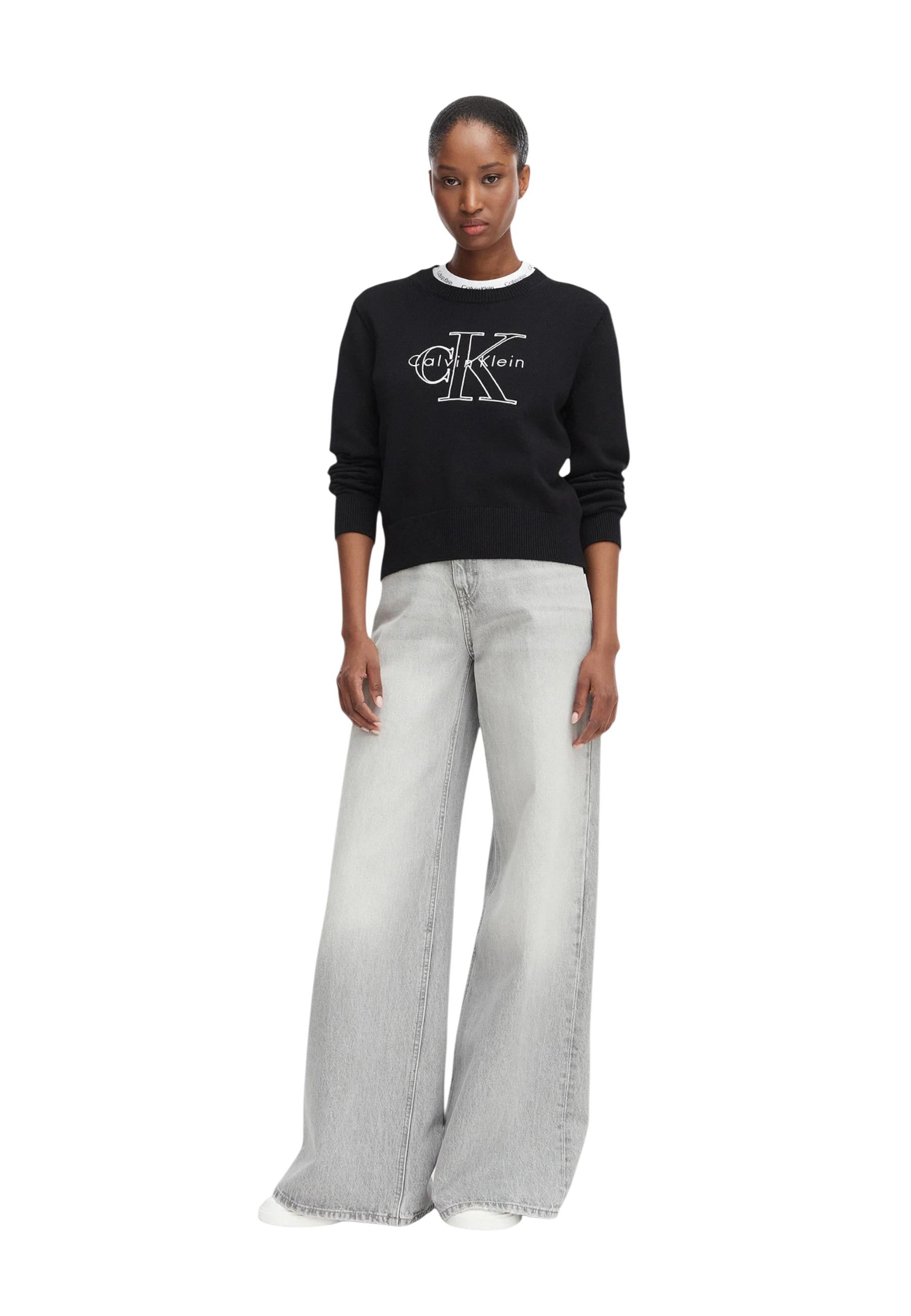 Calvin Klein Jeans Pull femme — black