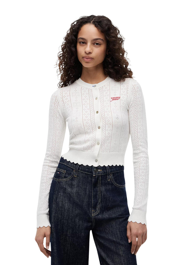 Tommy Hilfiger Jeans Jean femme Cardigans — white