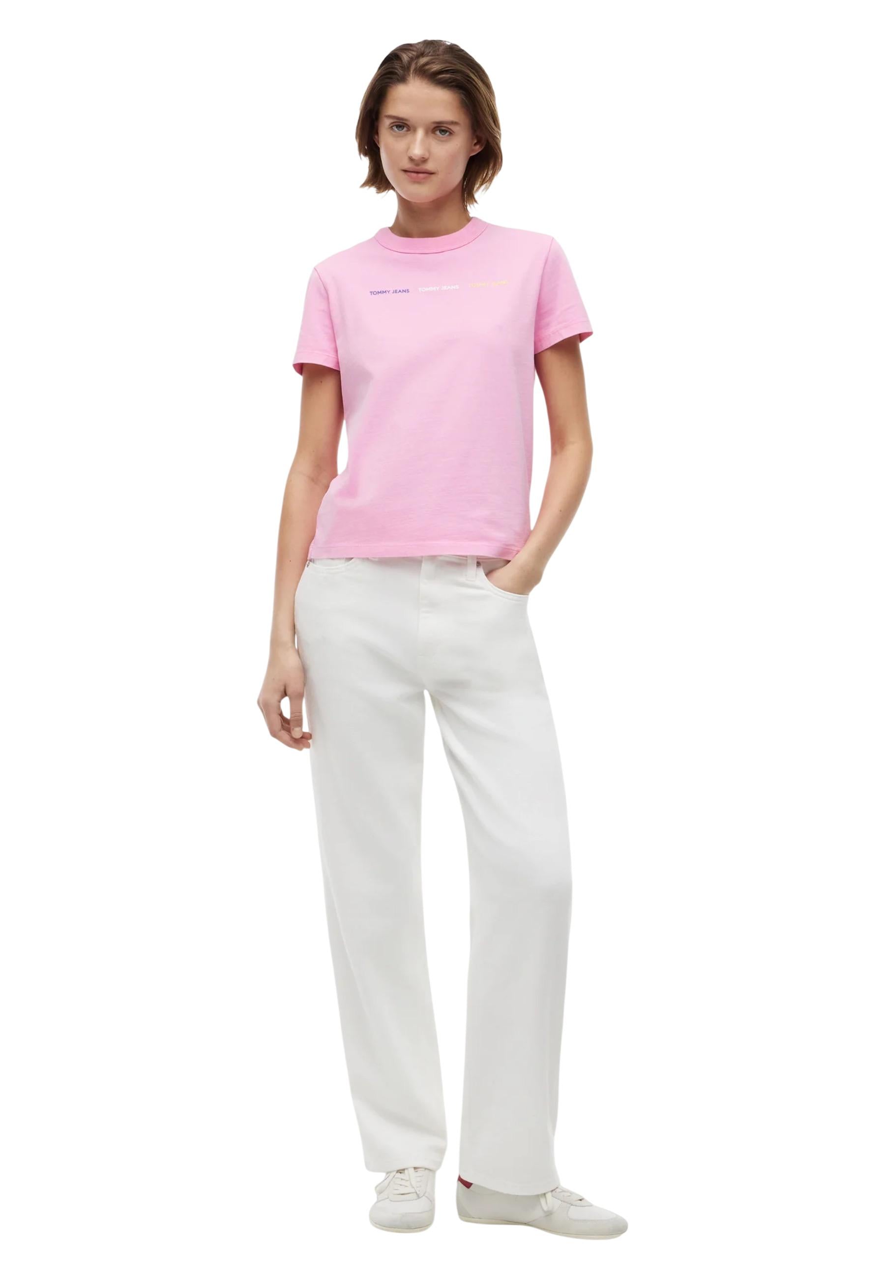 Tommy Hilfiger Jeans T-shirt femme — pink