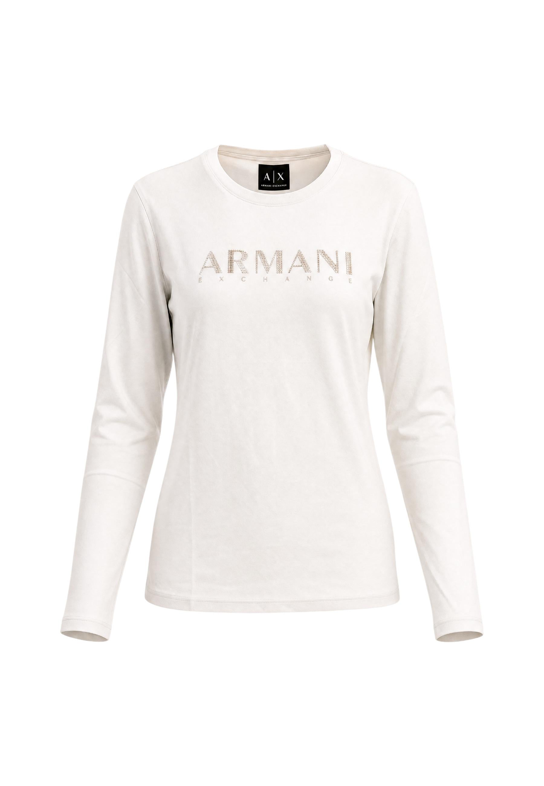 Armani Exchange T-shirt femme — beige