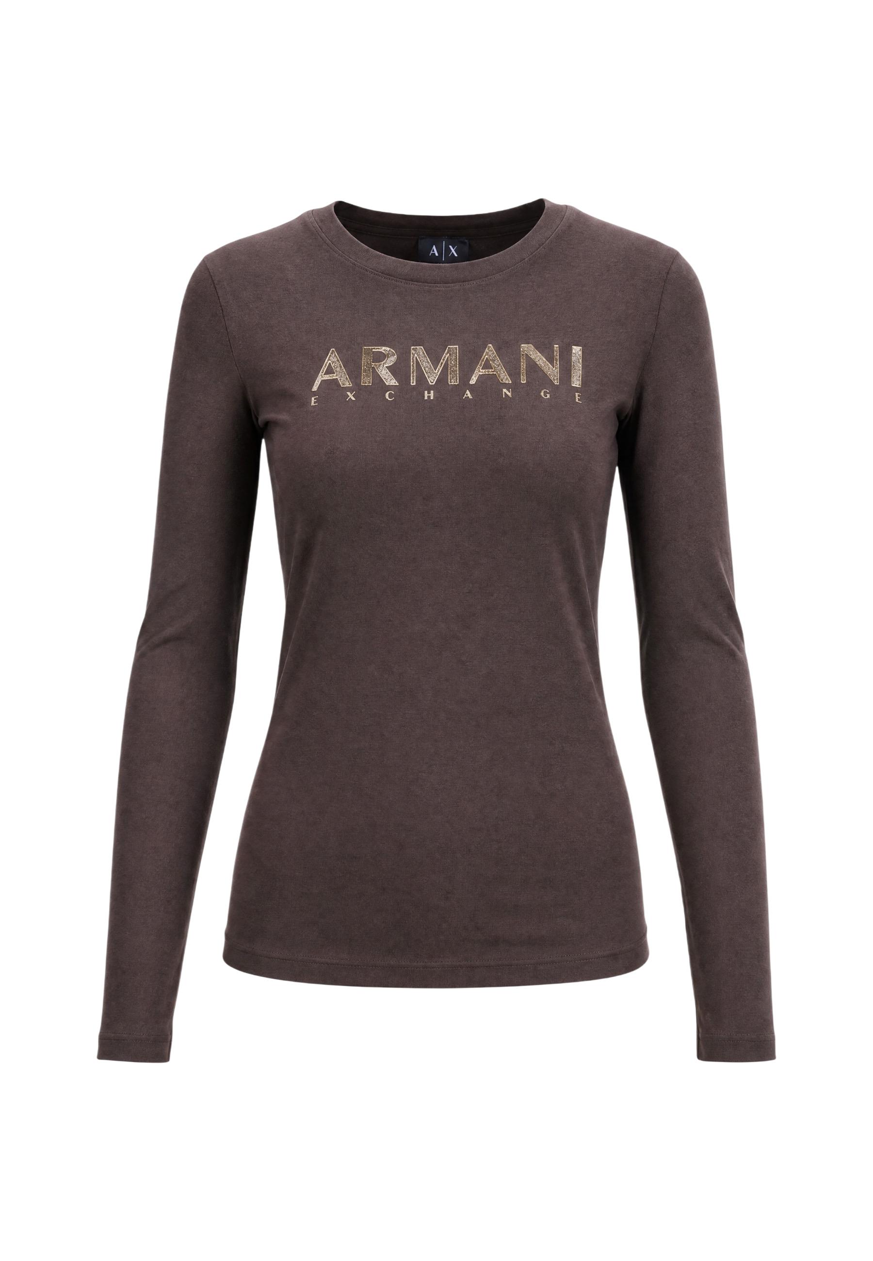 Armani Exchange T-shirt femme — brown