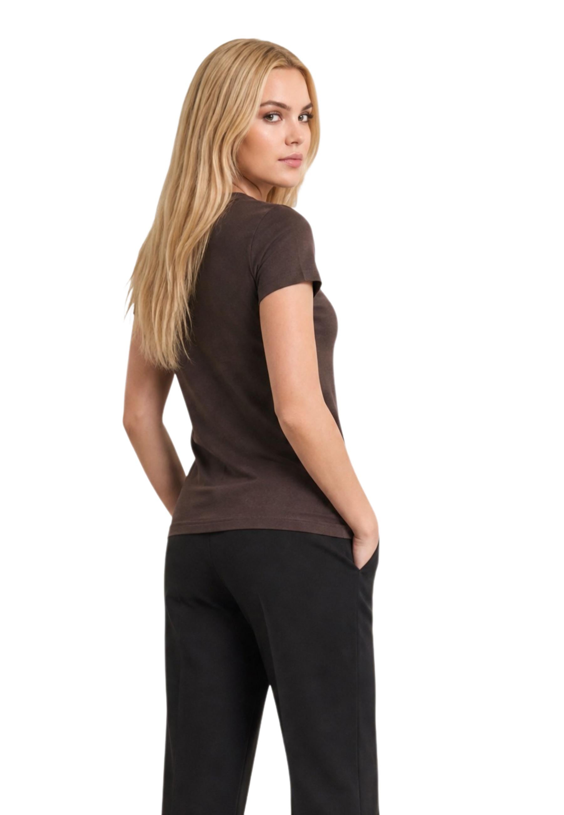 Armani Exchange T-shirt femme — brown