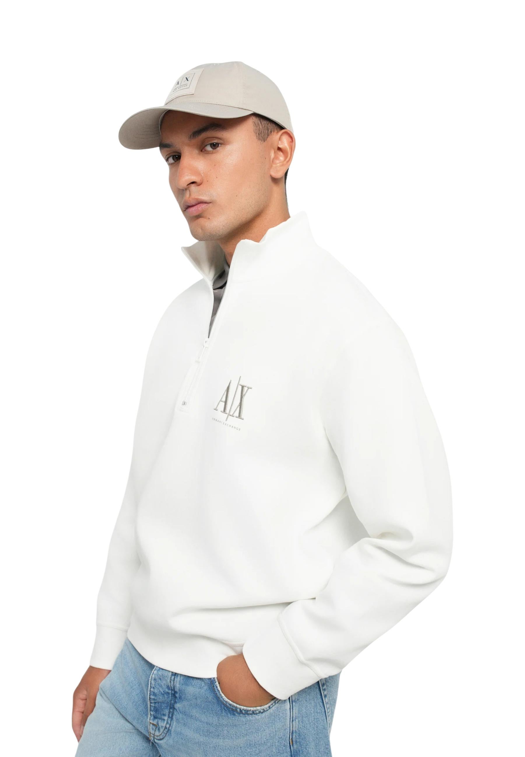 Armani Exchange Sweat homme Sweatshirts — white