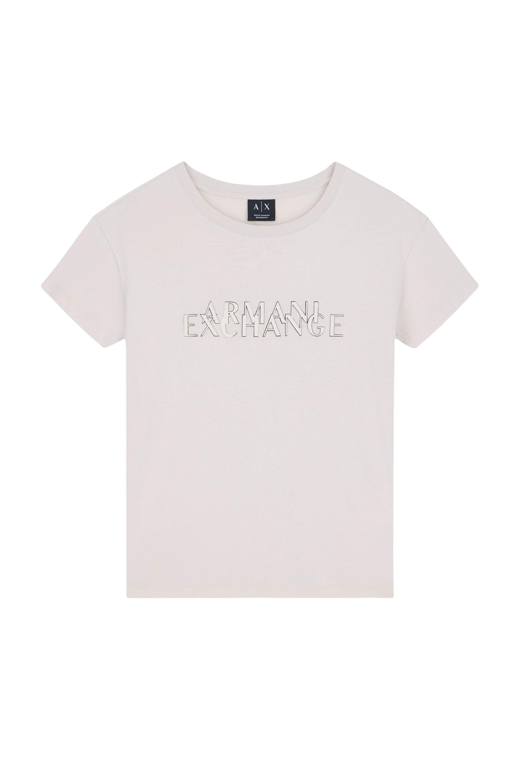 Armani Exchange T-shirt femme — beige