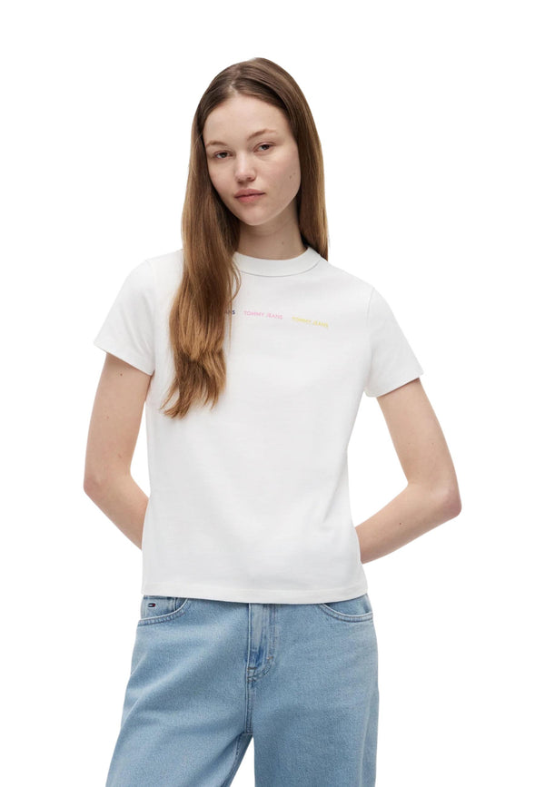 Tommy Hilfiger Jeans T-shirt femme — white