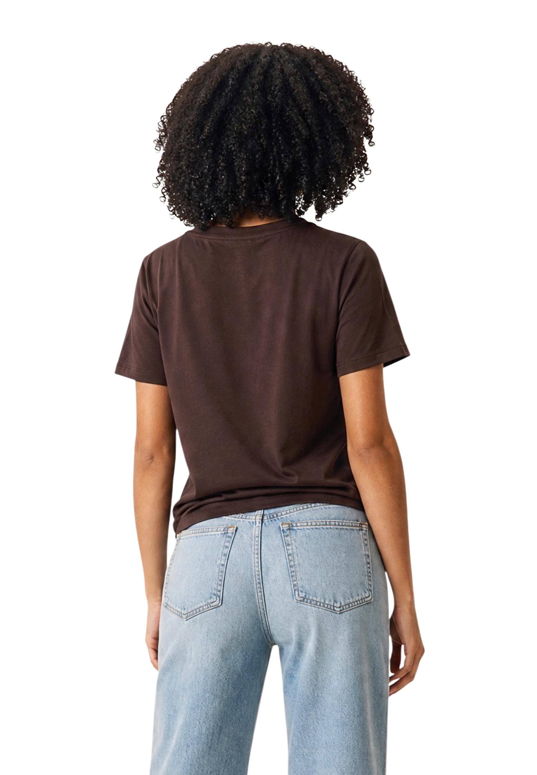 Only T-shirt femme — brown