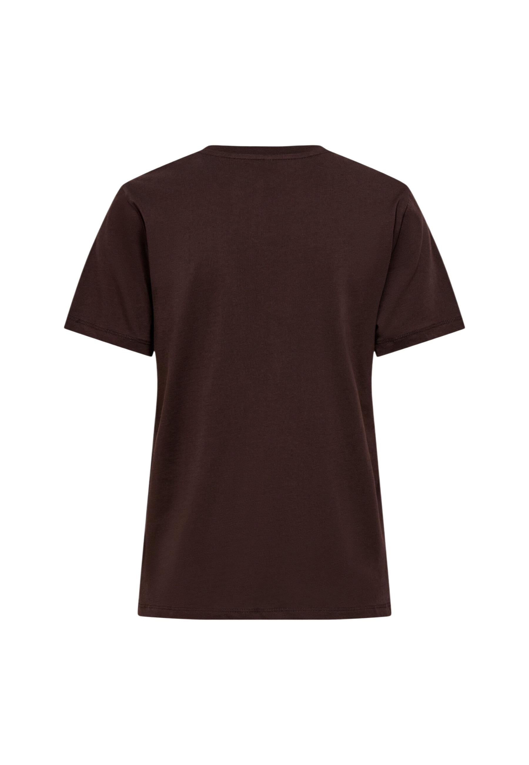 Only T-shirt femme — brown