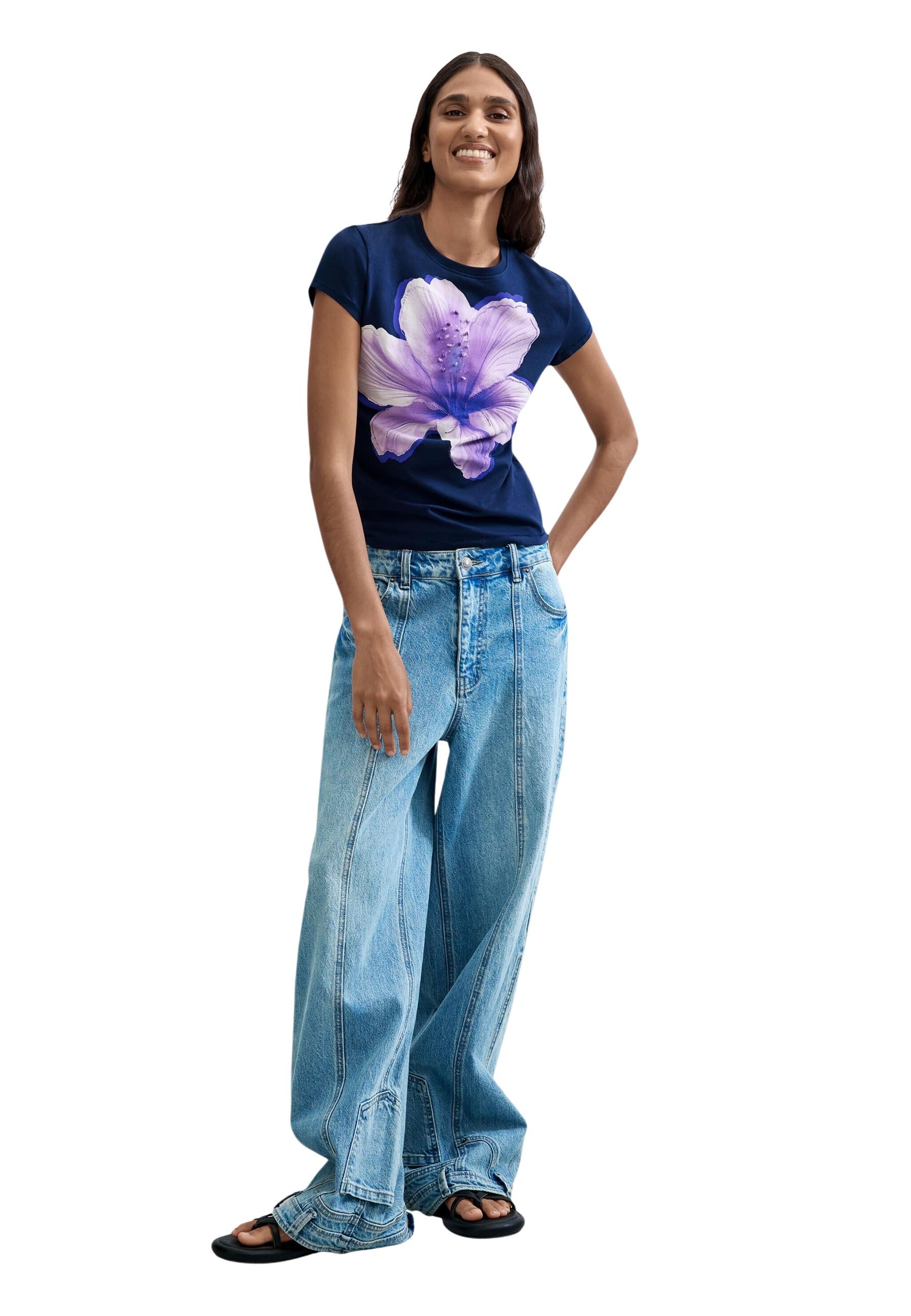 Desigual T-shirt femme — blue