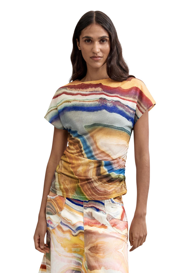 Desigual T-shirt femme — beige