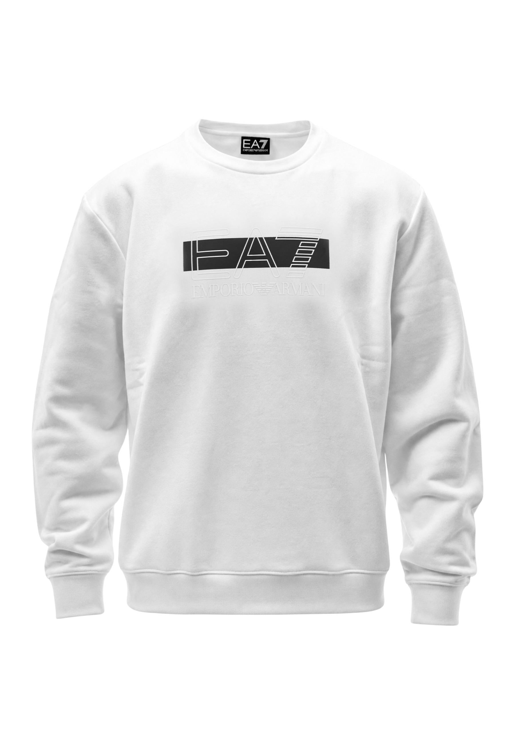 Ea7 Sweat homme Sweatshirts — white