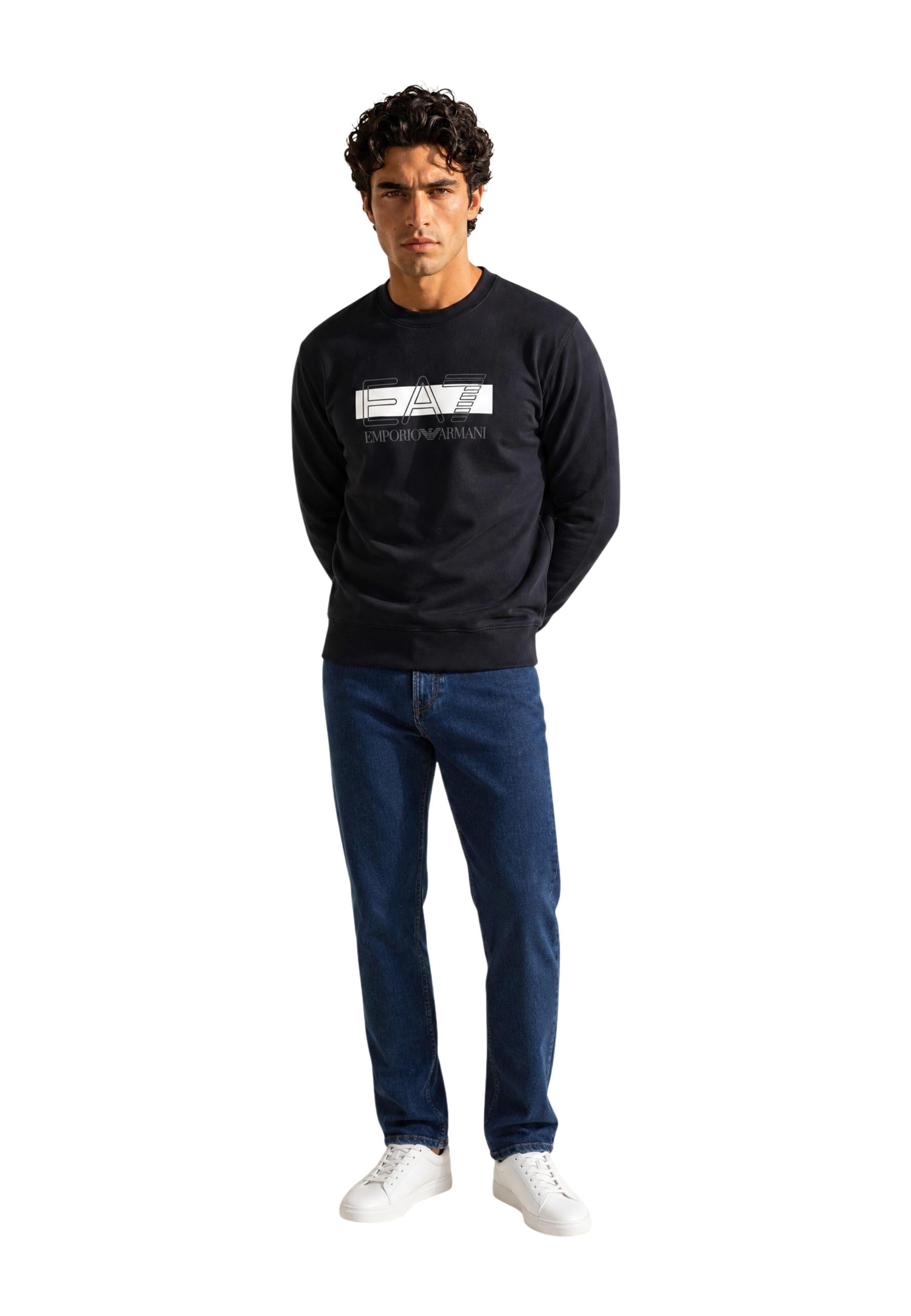 Ea7 Sweat homme Sweatshirts — black