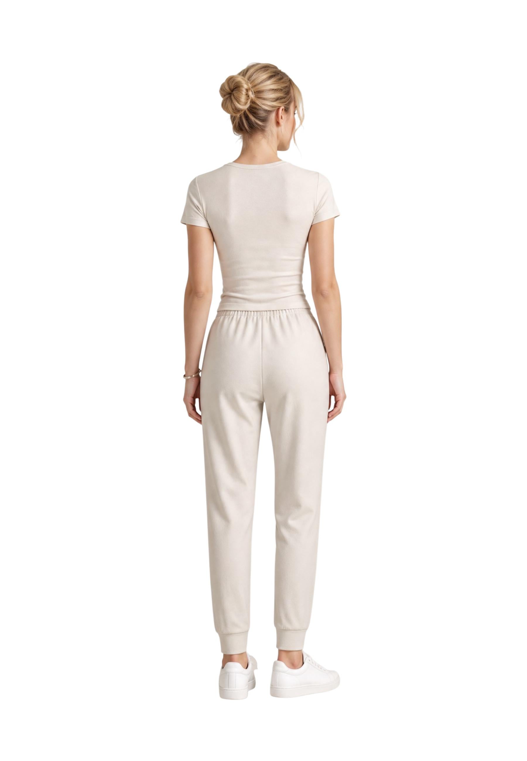 Armani Exchange T-shirt femme — beige