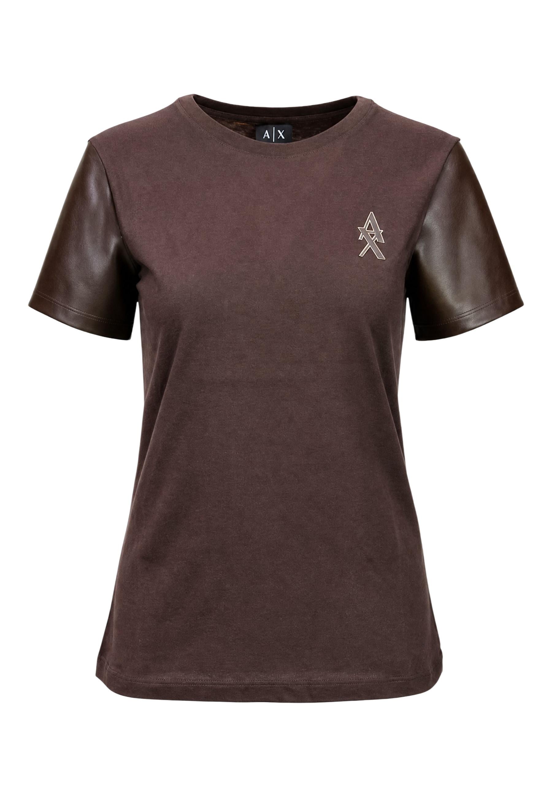 Armani Exchange T-shirt femme — brown