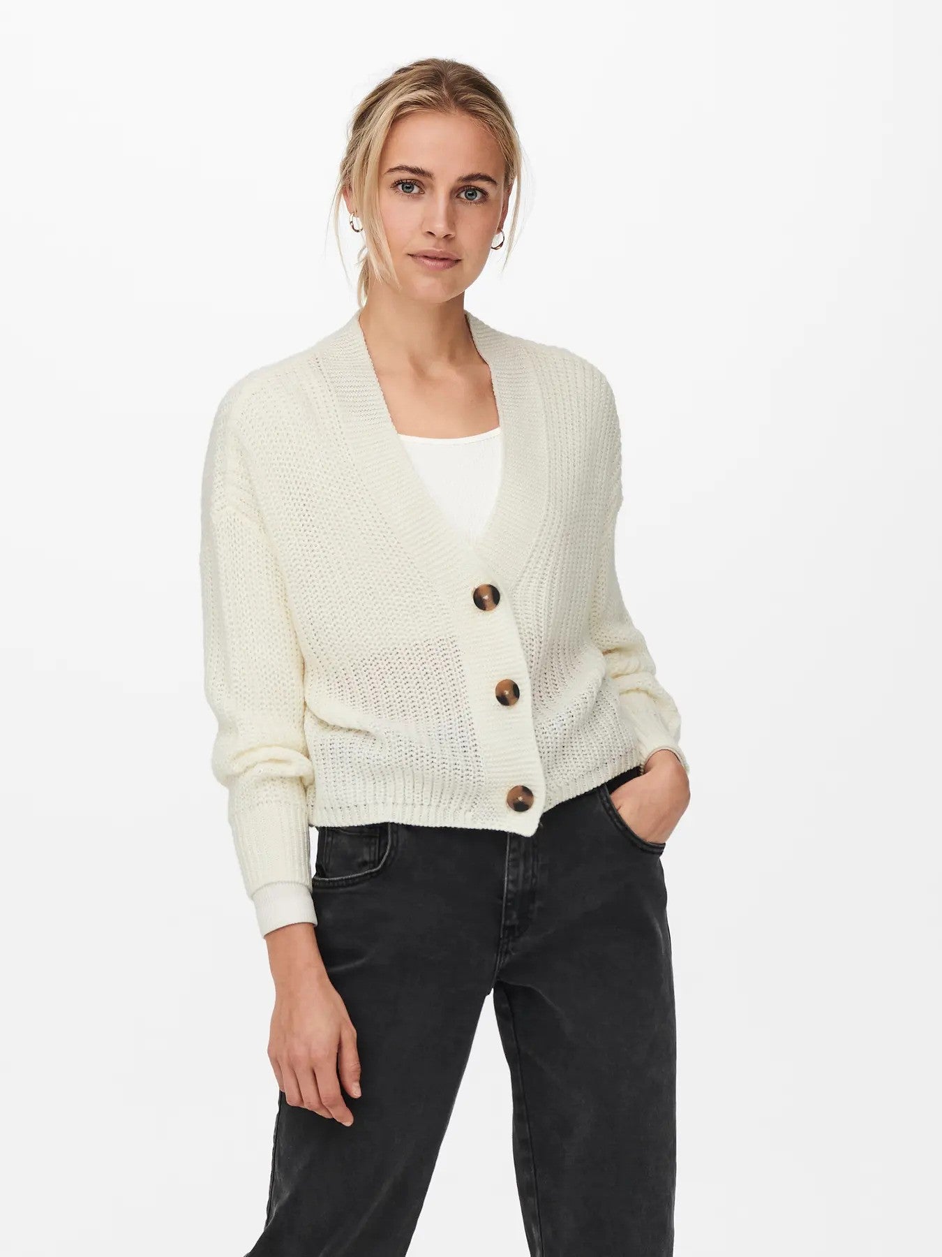 Only Vêtement femme Cardigans — white